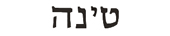 tina in hebrew