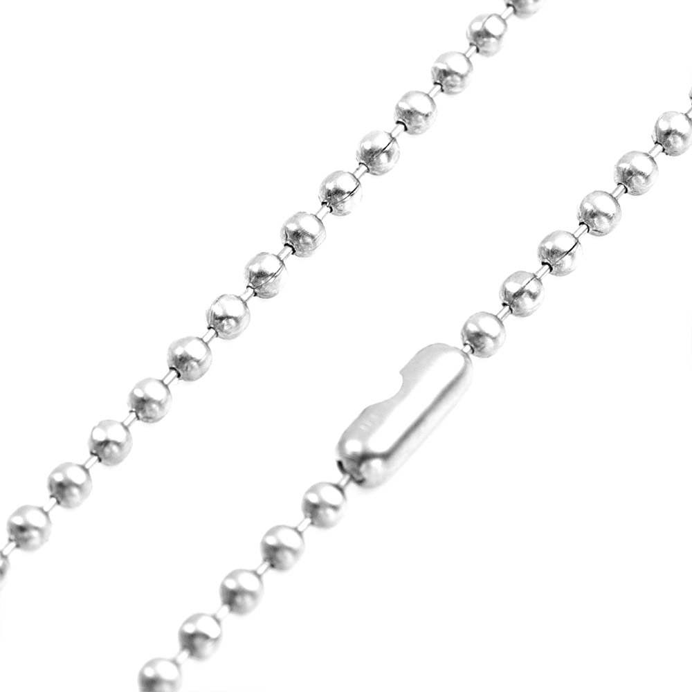 2.5mm Stainless Bead Chain for Bag Tags 6 In inset 1