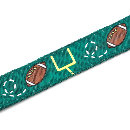Football Pattern Sports Strap Medical ID Bracelet for Kids inset 4