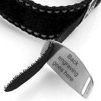 Black Sport Strap Autism Bracelet inset 1