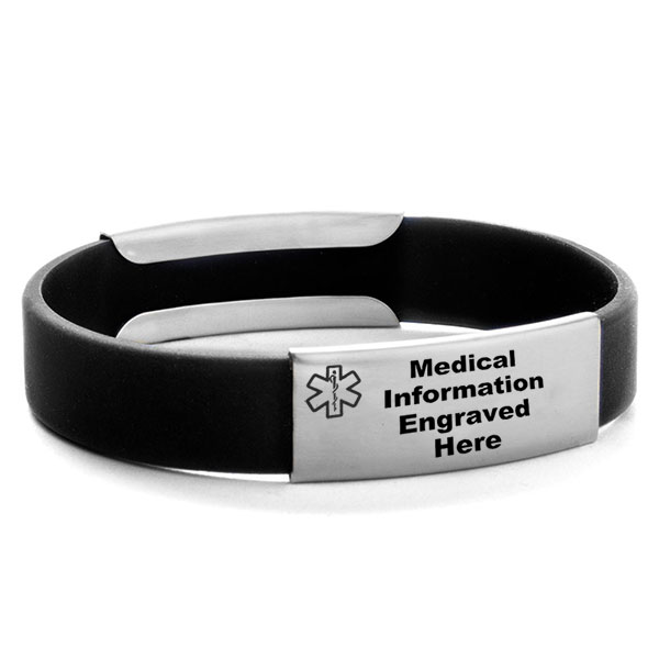 I Can-cer-vive Silicone Medical Alert Bracelets inset 1