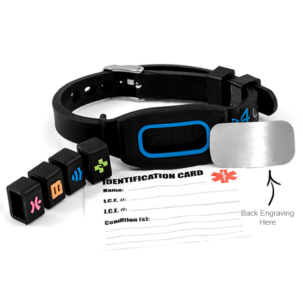 Sports ID Medical Bracelets - Choice of Color inset 2