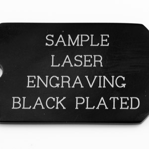 Classic Black Medical Dog Tag Necklace inset 1