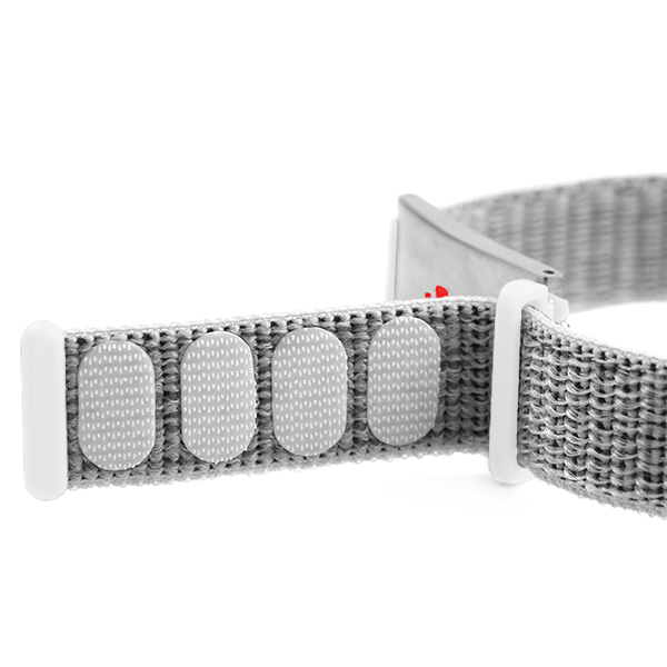 Grey Fabric Adjustable Medical Bracelet  inset 1