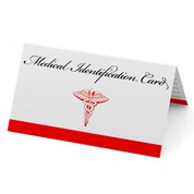 Emergency Medical ID Card for Wallet Pack of 50