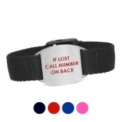 Colorful Safety Kids ID Bracelets  Fits 4 - 8 In Wrists