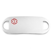 Large Stainless Medical ID Tag for Bracelets