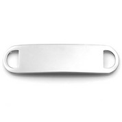 Two Inch Surgical Steel ID Tag for Custom Bracelets
