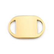 Gold Medical Tag for ID Bracelets 