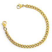 Gold Linking Chain Medical Alert Bracelets Strap