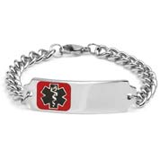 Stainless Steel Medical Bracelets (Optional Safety Clasp) 