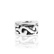 Sterling Silver Scroll Clip - Charm Stopper #3