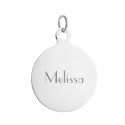 Personalize Pendant Round Stainless