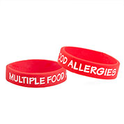  Multiple Food Allergies Bracelet for Kids - 3 Pack - Small