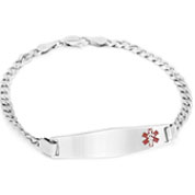 Luxurious Sterling Silver Medical ID Bracelet