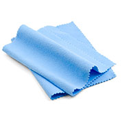 Double Pack of Baby Blue Polishing Cloths