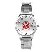 Mens Personalized Chain Link Medical ID Watch 