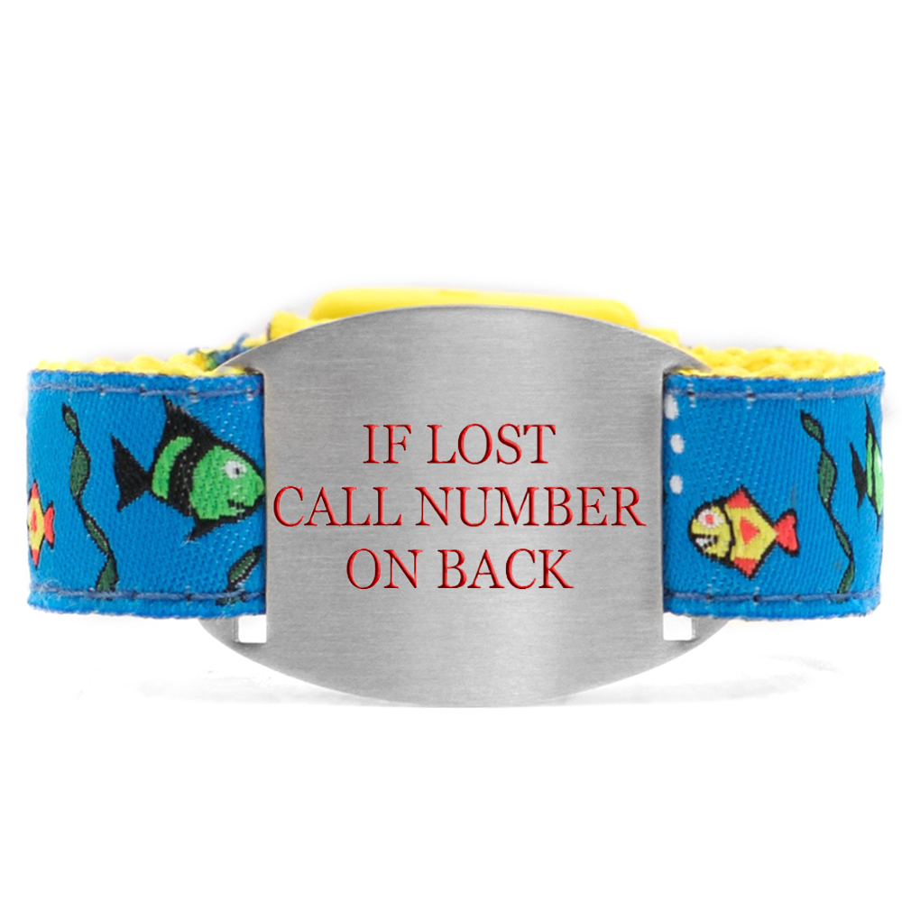 Fishy Friends Safety ID Bracelet for Kids