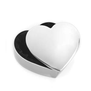 Engravable Silver Heart Gift Box