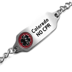 Colorado CPR Directive - Do Not Resuscitate DNR Bracelet