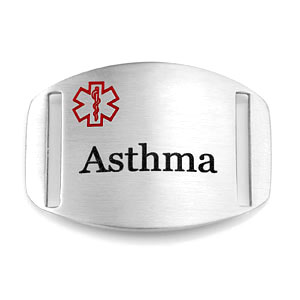 Asthma Tag for Strap Bracelets