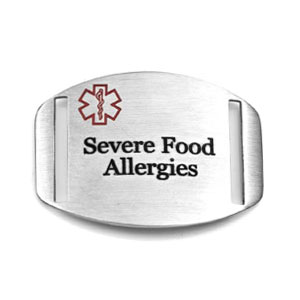 Severe Food Allergies Tag for Straps