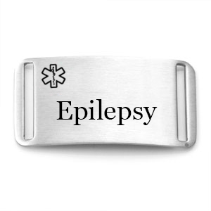 Epilepsy Seizure Alert ID Bracelet Tag