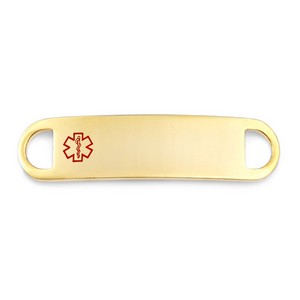 Gold Tag for Medical Alert Bracelets
