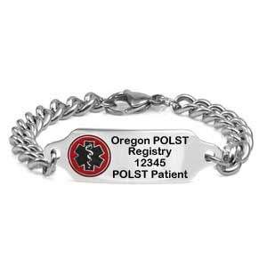 Oregon POLST Registry DNR ID Bracelet