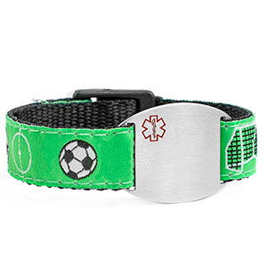 Soccer Medical Sport Band Bracelet for Boys or Girls