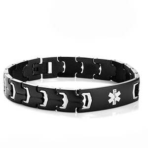medical steel bracelets bracelet alert jet health eligible linked backpack provided records personal system